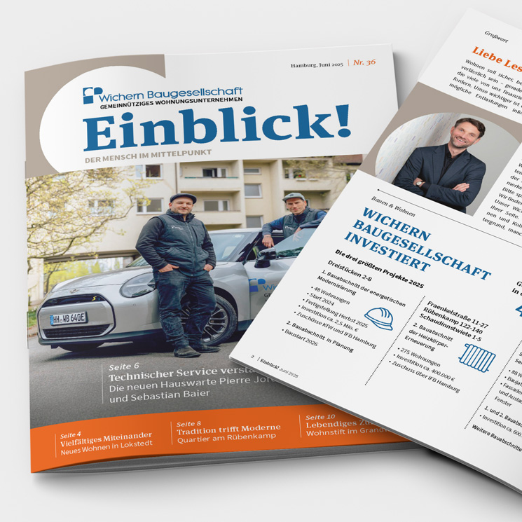 Mieterzeitung der Wichern Baugesellschaft – ein Projekt von mitra Kommunikation